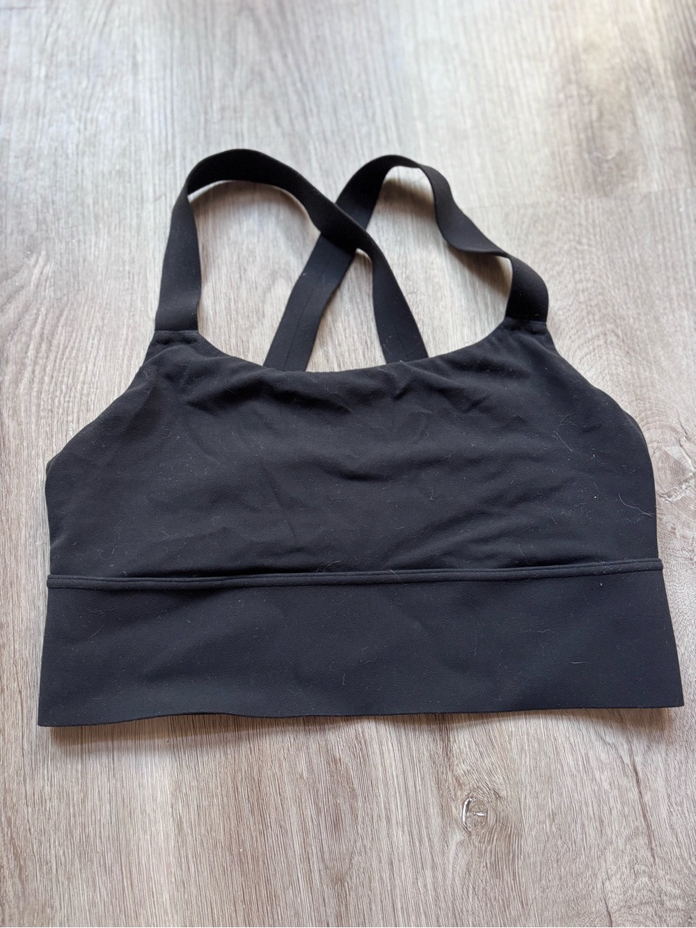 Athleta Black Crossback Sports Bra